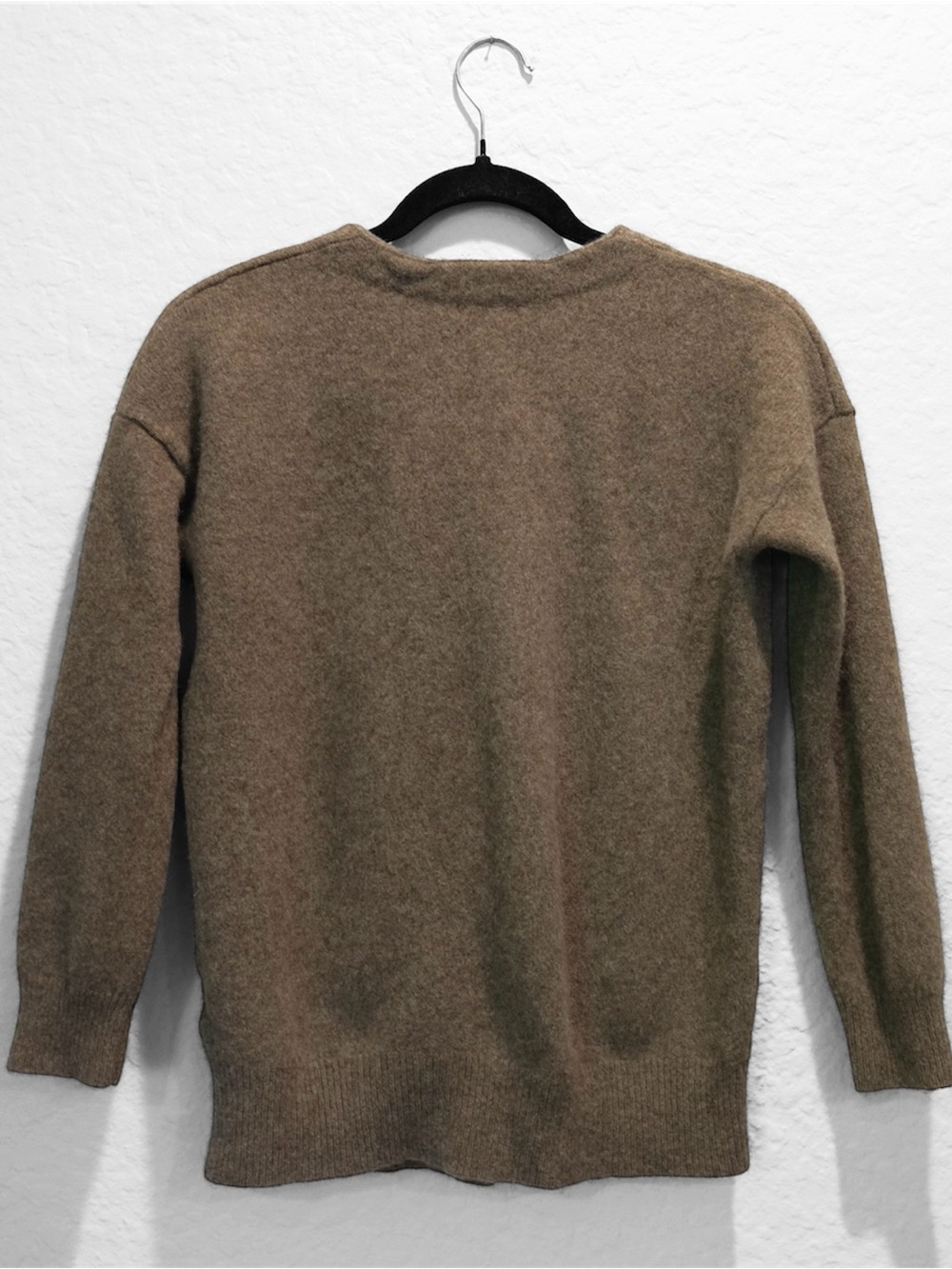 Quince 100% Yak Cardigan Size XS *see meas Brown V-Neck Minimalist Quiet Luxury - Picture 2 of 6